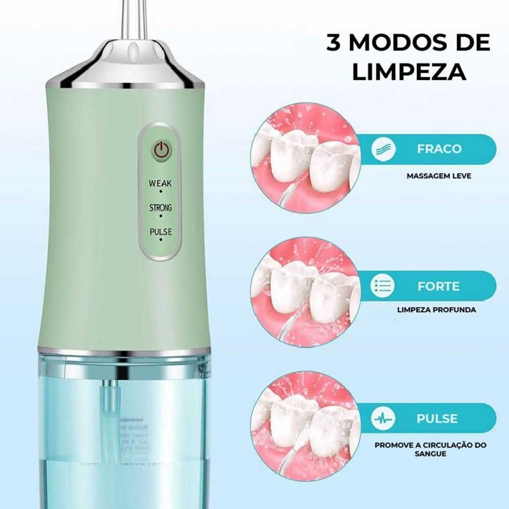 Irrigador Dental Elétrico Portátil