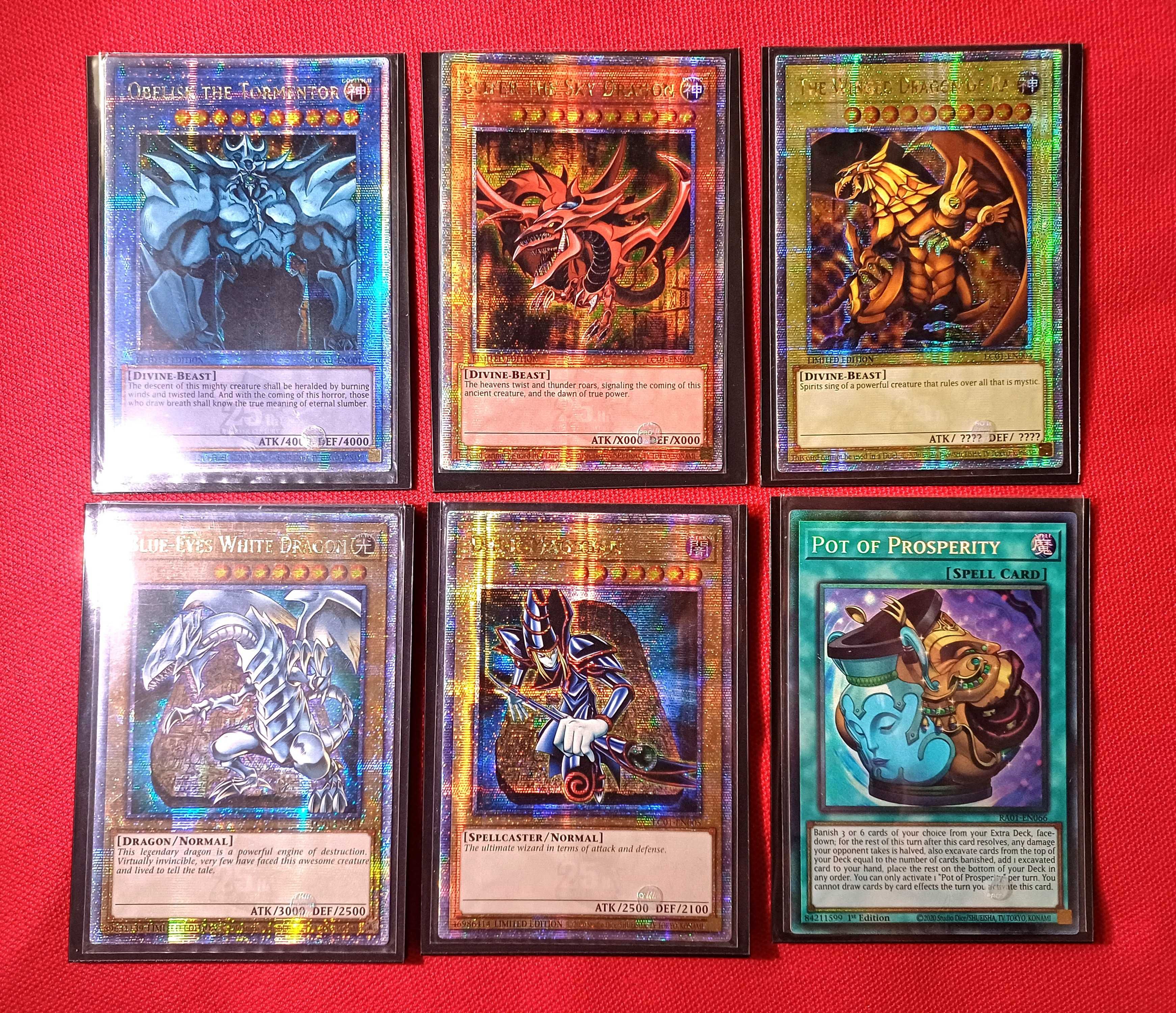 Yu-Gi-Oh - Blue Eyes / Dark Magician / Obelisc / Slifer / Ra