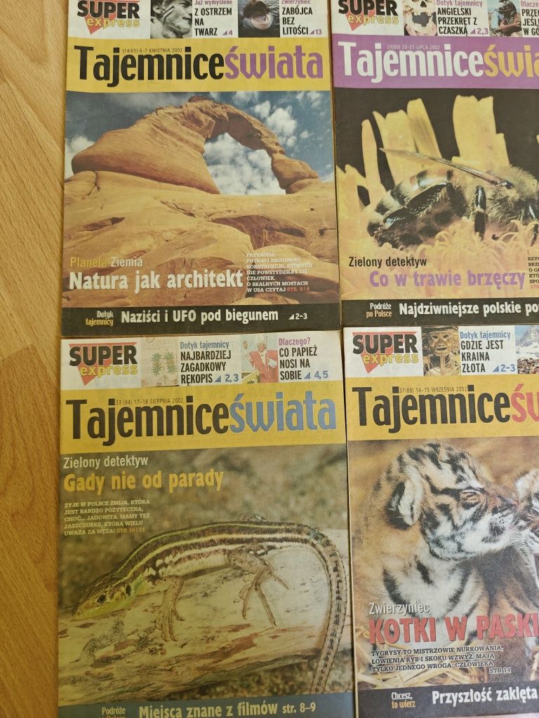 Tajemnice Świata – 6 numerów z 2002 r. – kolekcja Super Express