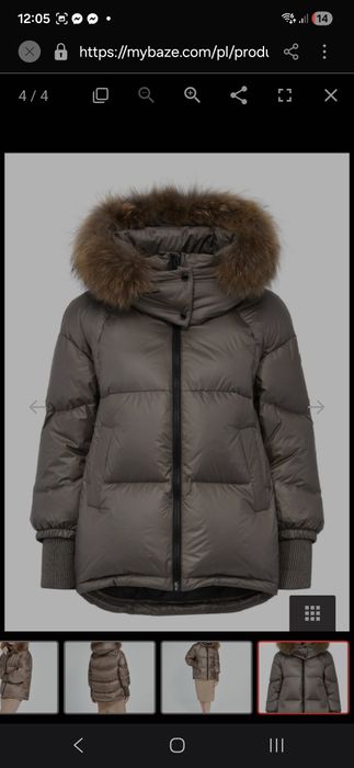 Kurtka puchowa ochnik z futrem