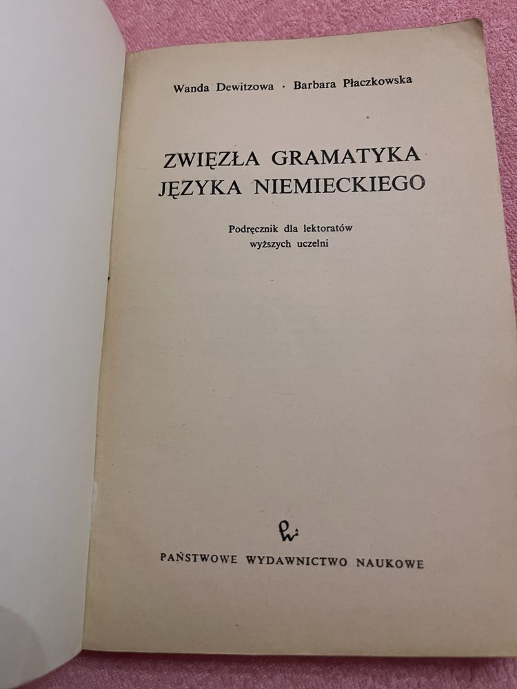 Zwięzła gramatyka języka niemieckiego