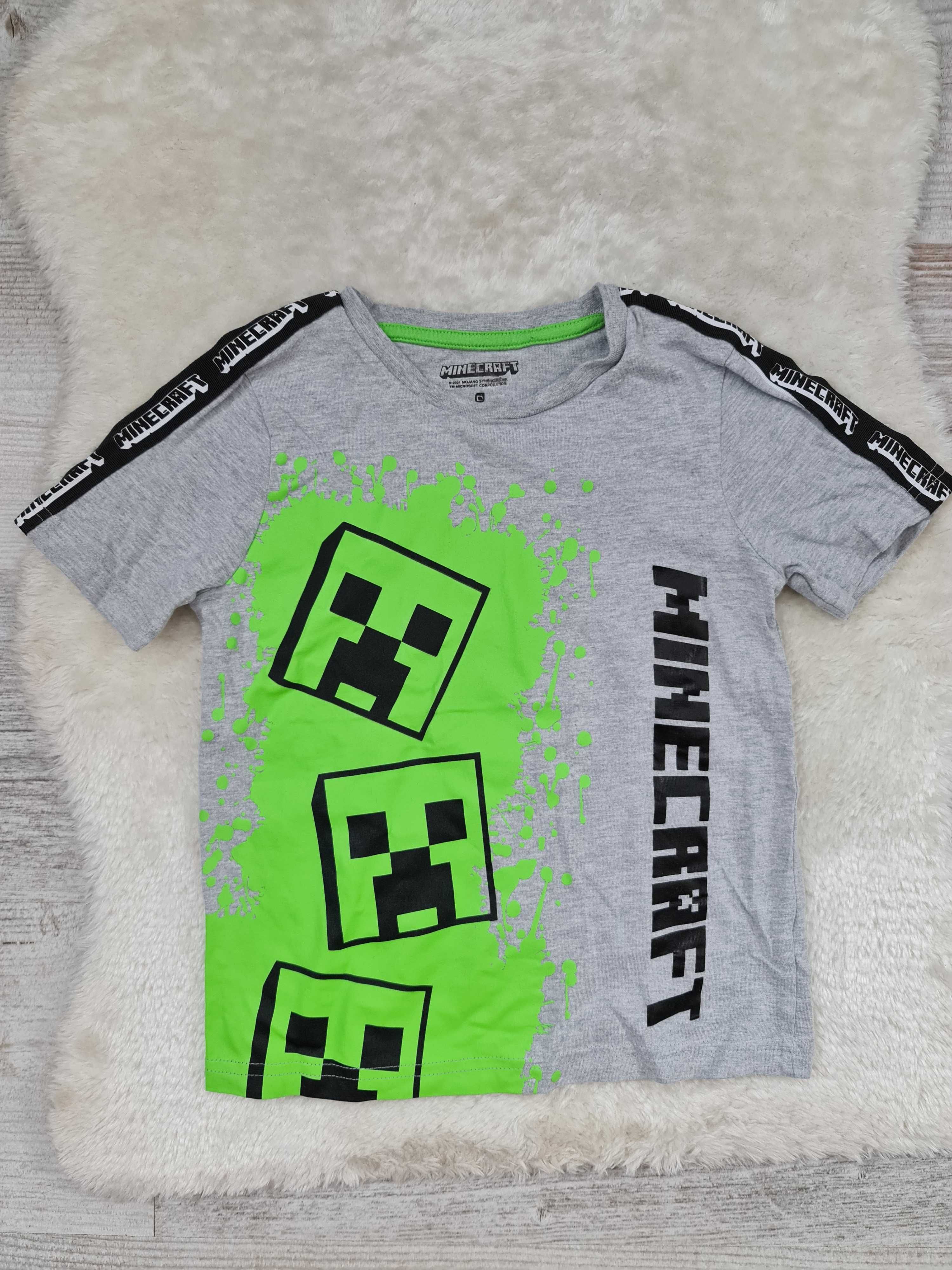 Koszulka T-shirt minecraft Rozmiar 110 - 116 na Wiek 5 a 6 Lat