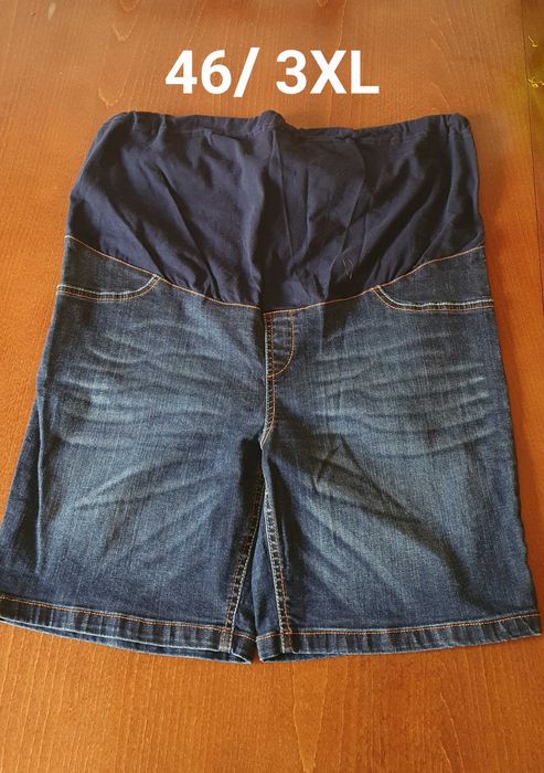 Spodenki ciążowe r.46 szorty jeansowe