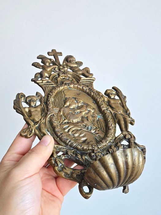 Kropielnica z mosiądzu