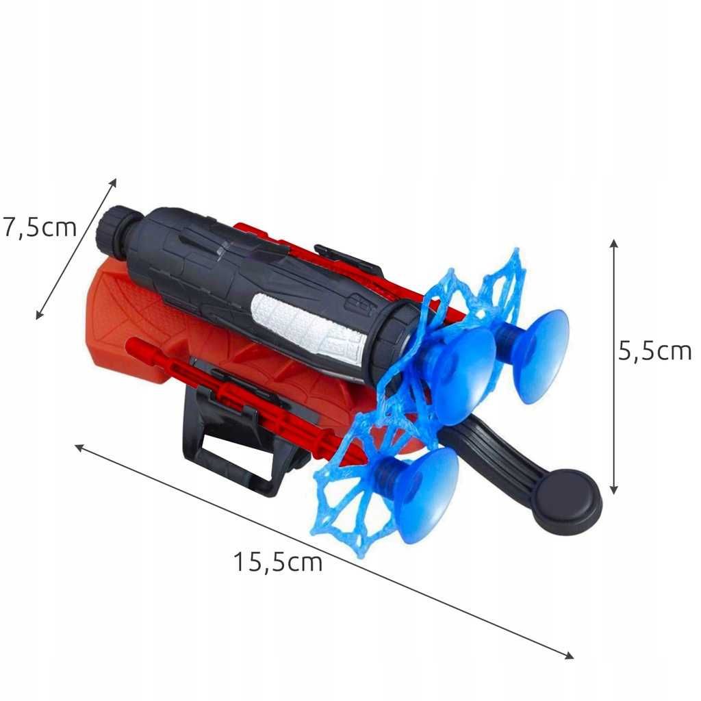 Rękawica z Wyrzutnią SPIDERMAN Rękawiczka Pistolet + Strzałki