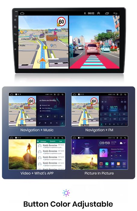 Rádio Android Kia Rio 2005 a 2011 CARPLAY WIFI GPS 2/32GB BT novo