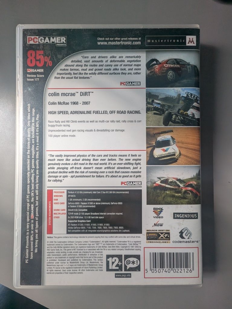 Gra Colin McRae Dirt na pc