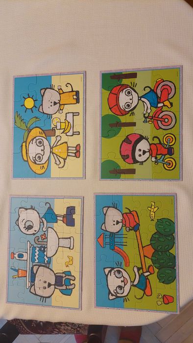 Trefl Puzzle Kicia Kocia 4w1 28,5x20,5 cm komplet elementów