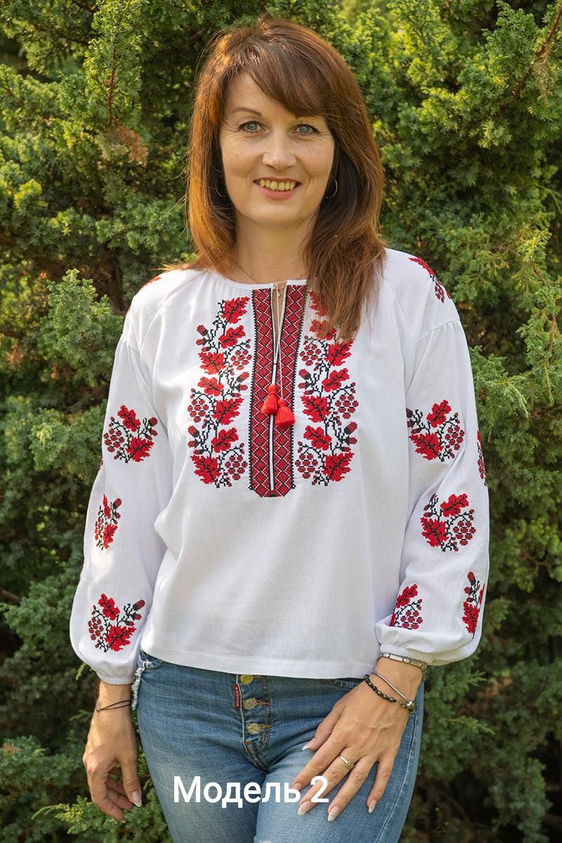 40-58 р Лляна жіноча вишиванка вишита сорочка S M L XL XXL 48 50 52 54