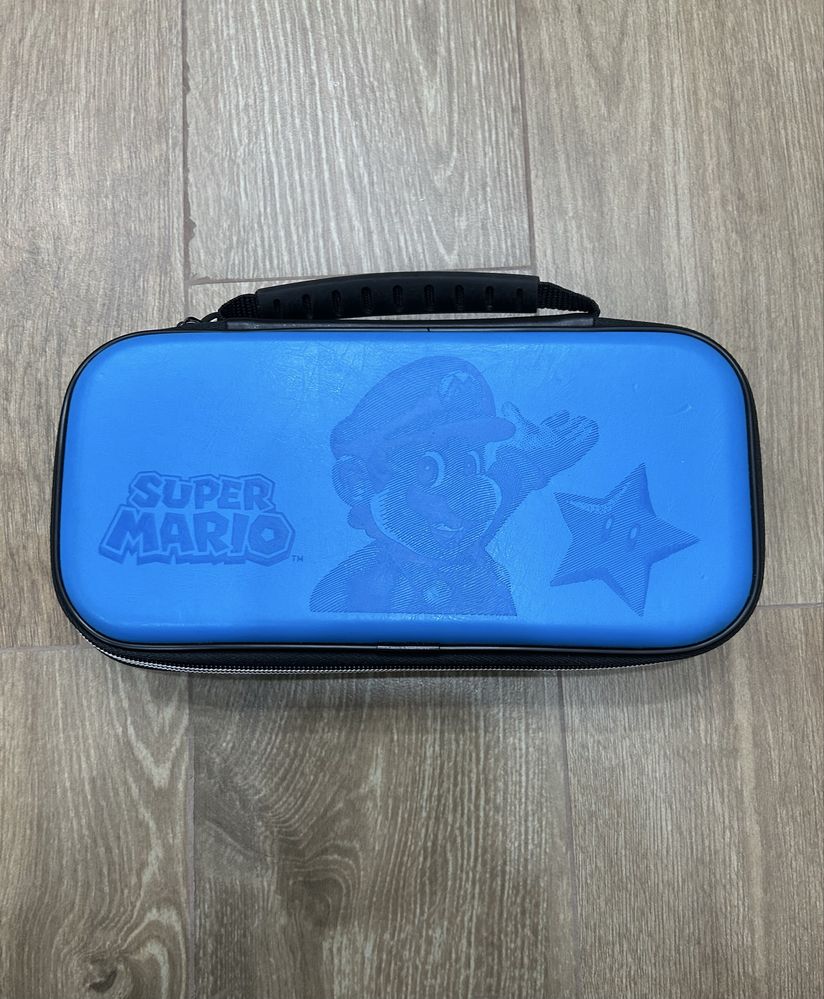 Bolsa Nintendo Switch Super Mario Azul + grips