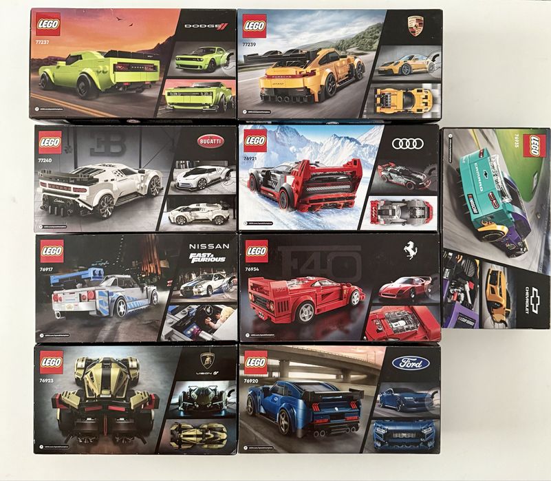 LEGO Speed Champions zestaw 9 sztuk klocki nowe oryginalne okazja