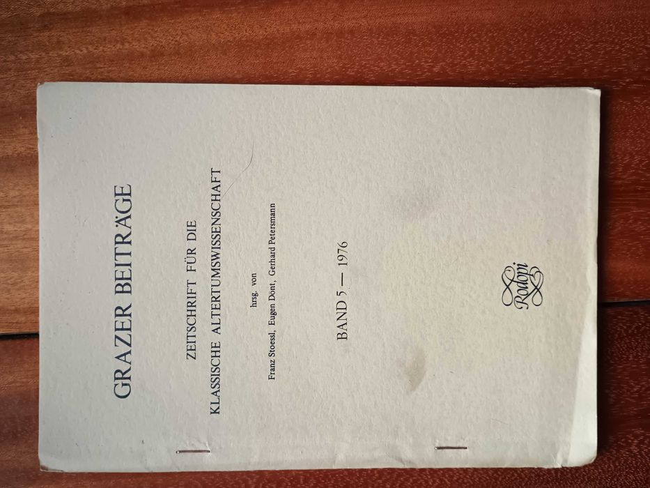 Grazer Beitrage - Studia nad antykiem - 5/1976