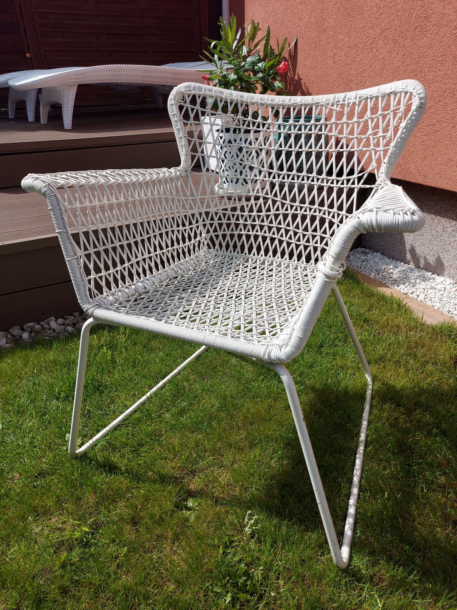 Krzesło ogrodowe plecione HÖGSTEN IKEA