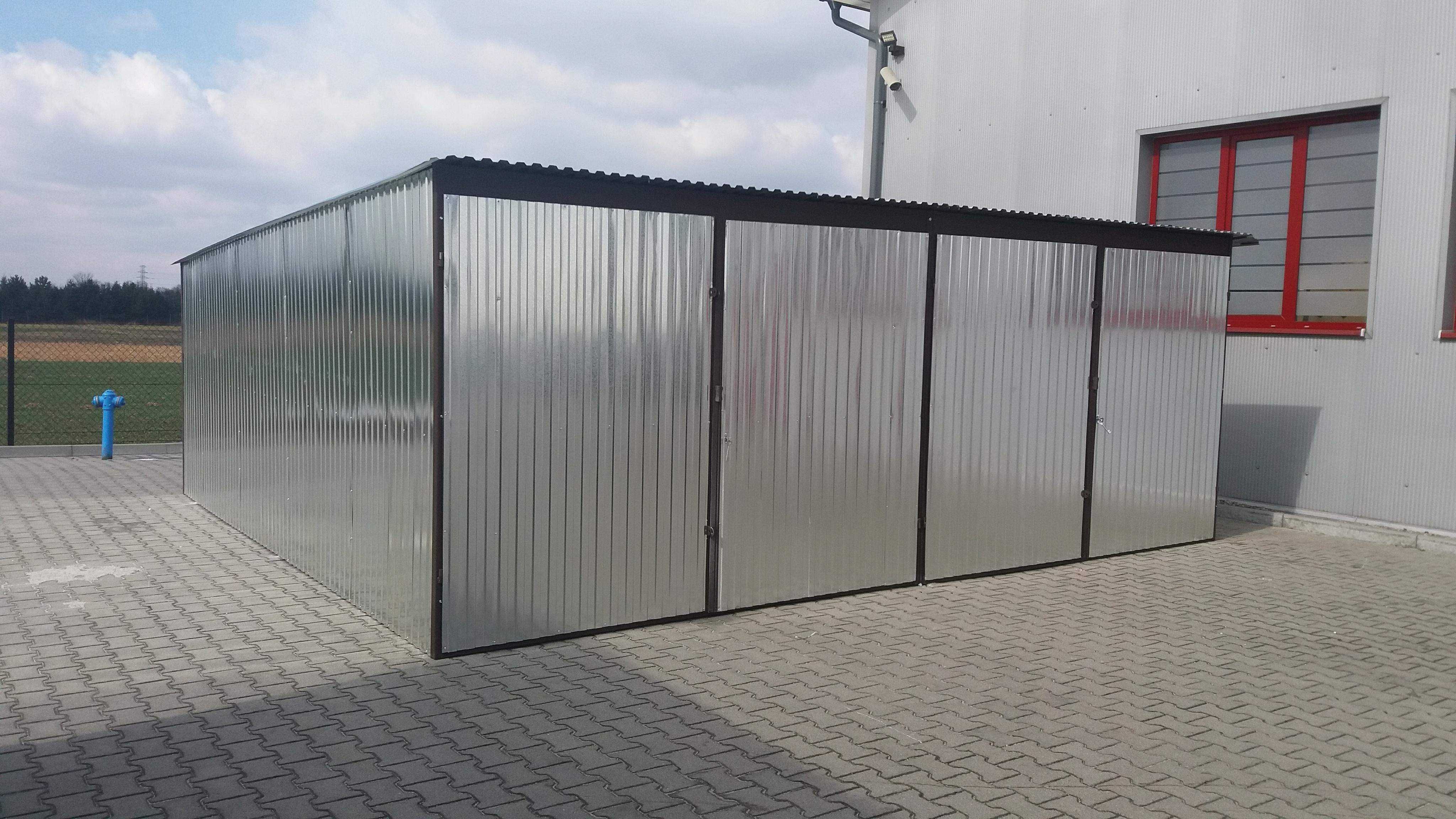Garaż blaszany 6x5 dwustanowiskowy Blaszak Garaże blaszane na Raty