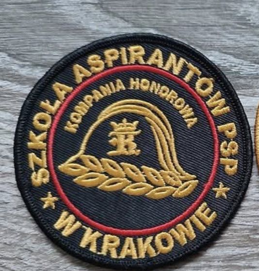 Naszywka strażacka kompania honorowa szkoła aspirantów w Krakowie