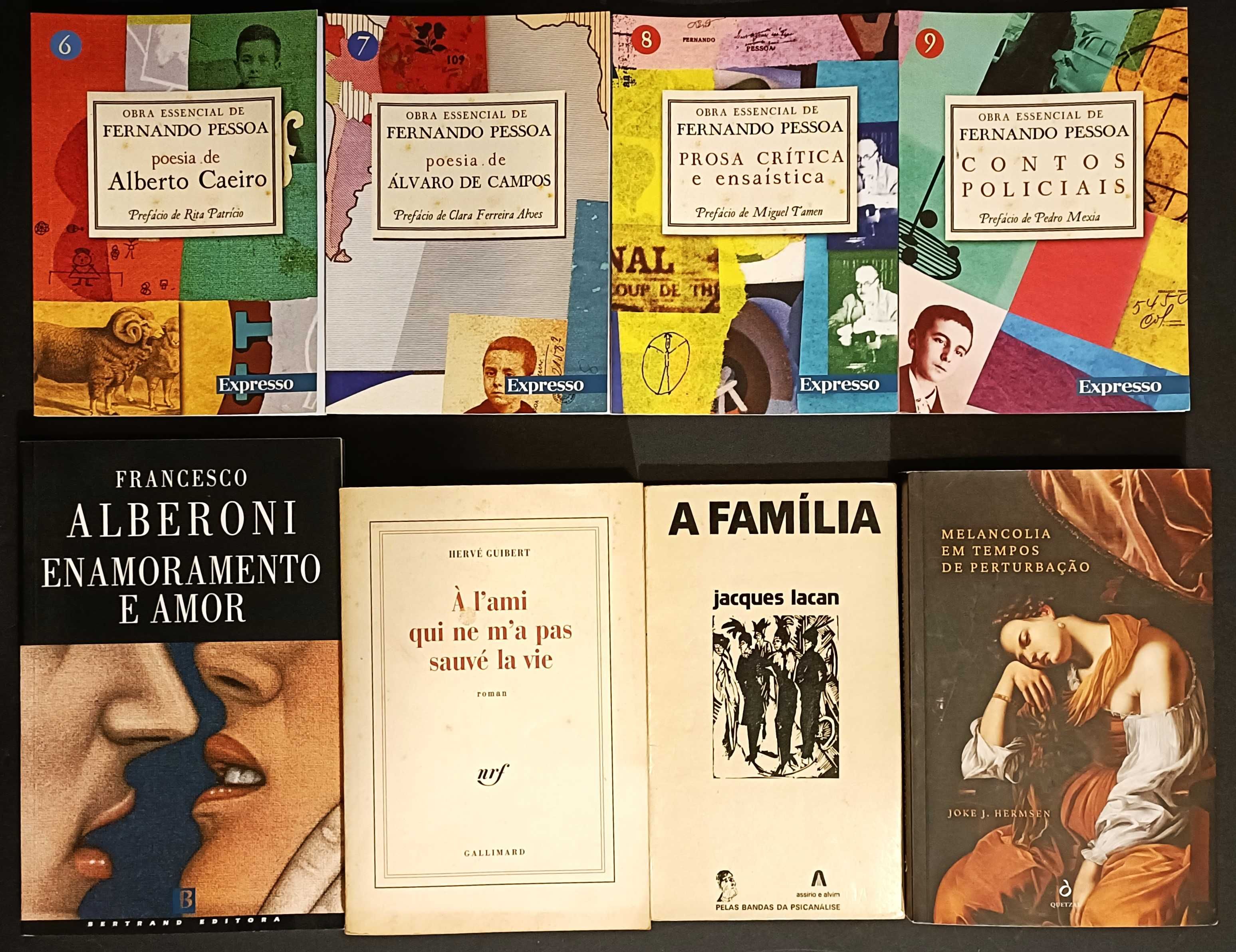 18 livros de variada literatura. Lote por 40€.