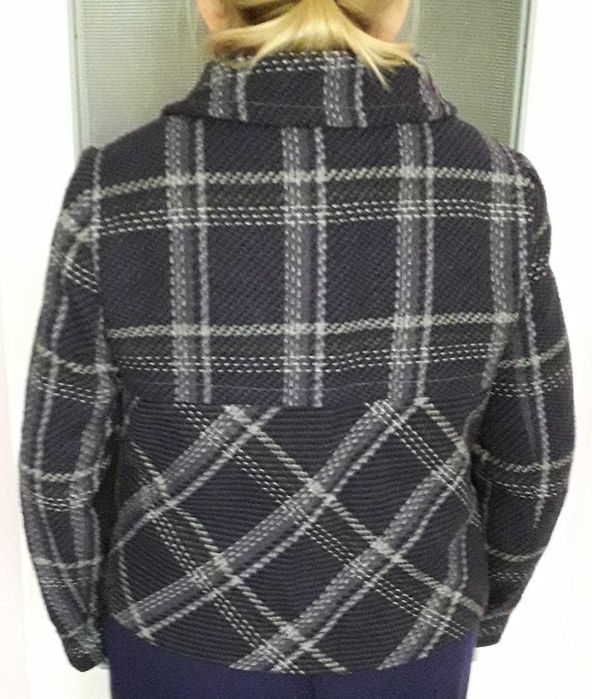 H&M krótki płaszczyk w kratkę r.18