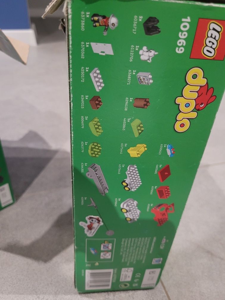 Lego duplo 3 zestawy 10969, 10945, 10961 + gratis