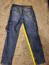 Spodnie jeansowe 152 Reserved elastyczne, granatowe