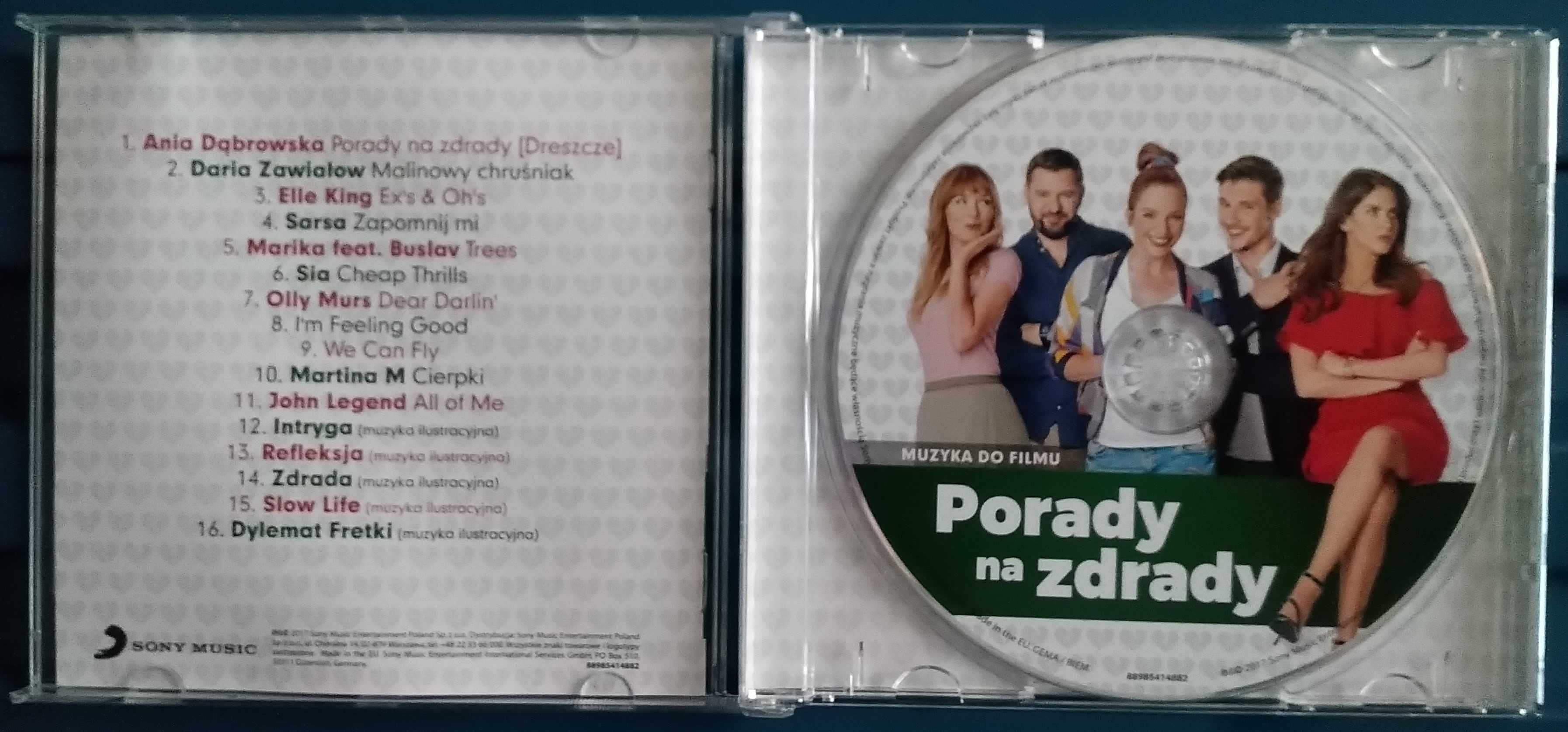 Płyta z CD z muzyką - Porady na zdrady soundtrack
