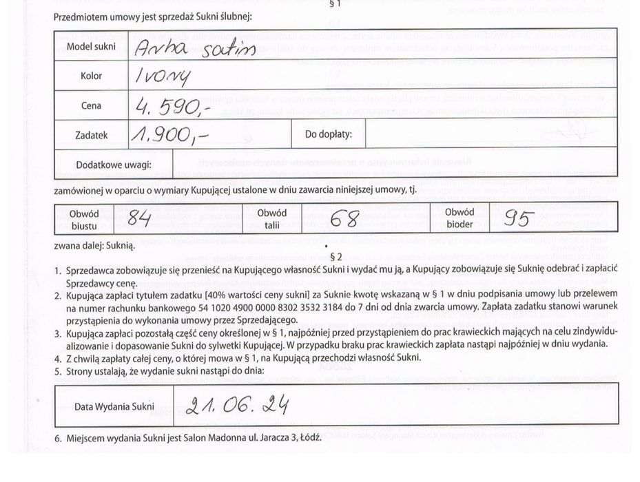 Rara avis Arha suknia slubna Madonna