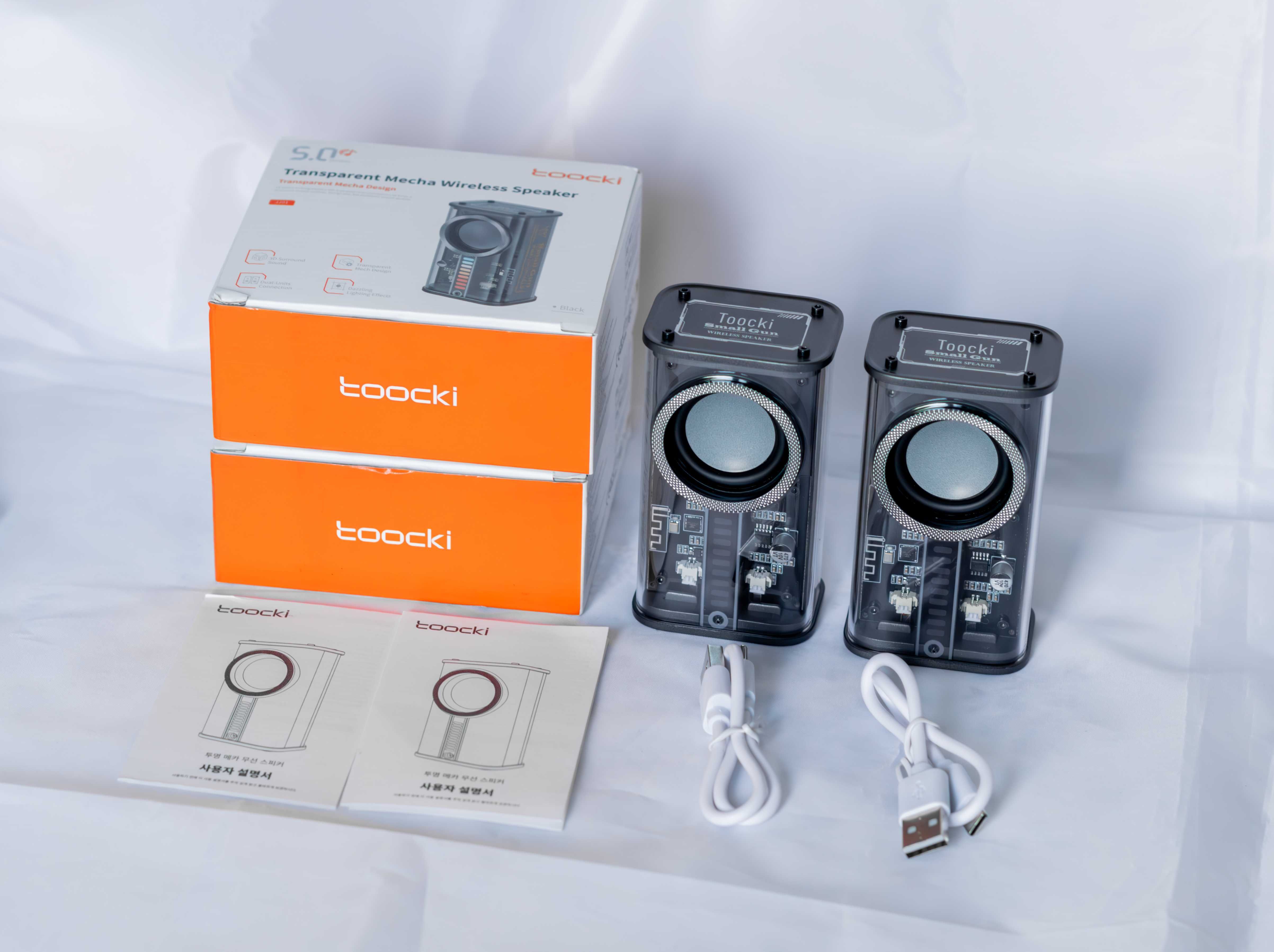 Нові Toocki K07 Bluetooth колонки бездротові 2шт, 2.0 БАС, TWS