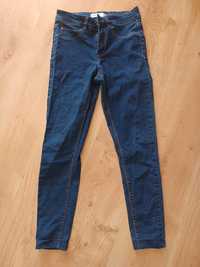 Jeansy ciemne skinny XS