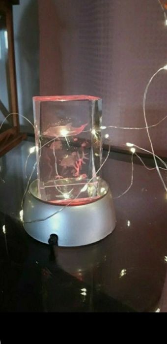 Lampka nocna szklana