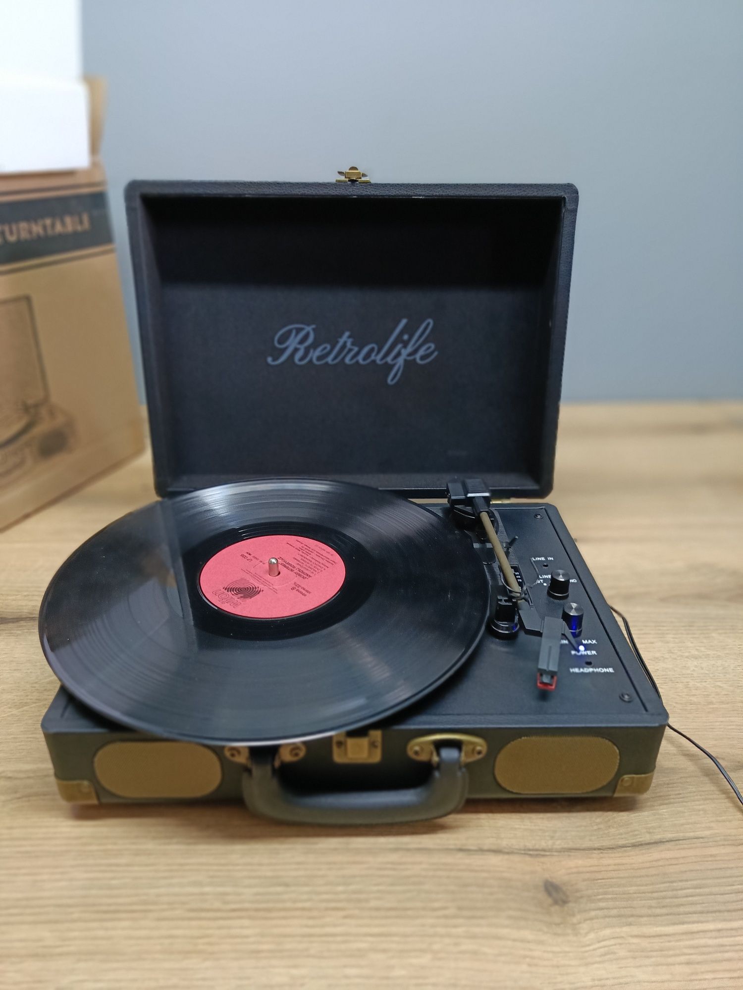 Gramofon plyt winylowych retrolife walizka bluetooth