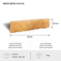 Cegła dekoracyjna - Brick Antic Orange