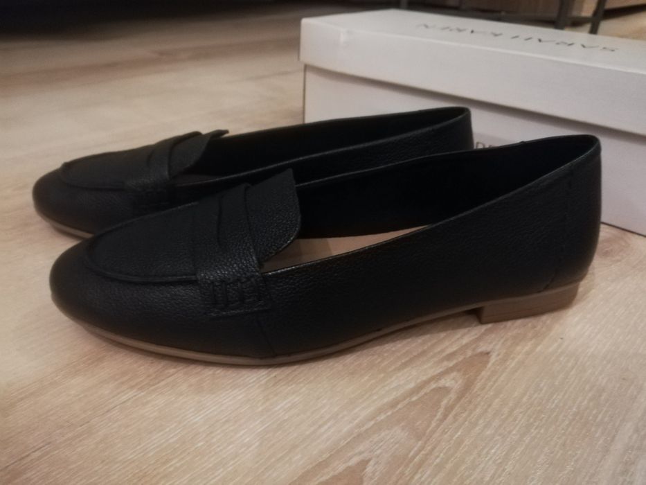 Lordsy skóra damskie czarne 38