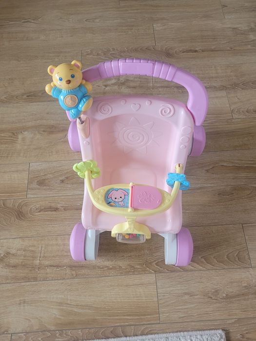Fisher Price wózek dla lalek chodzik pchacz 3w1