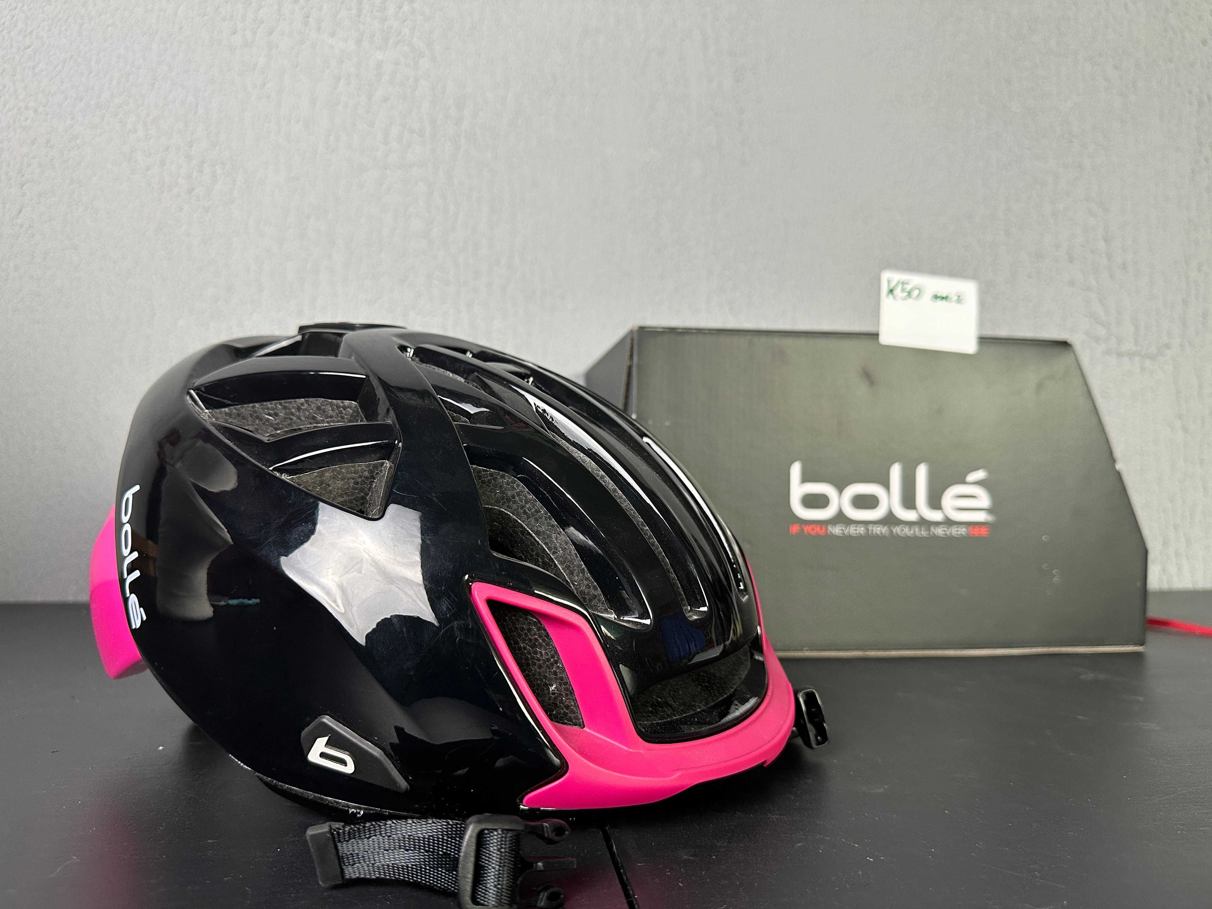 Kask BOLLE The ONE MTB black/pink L