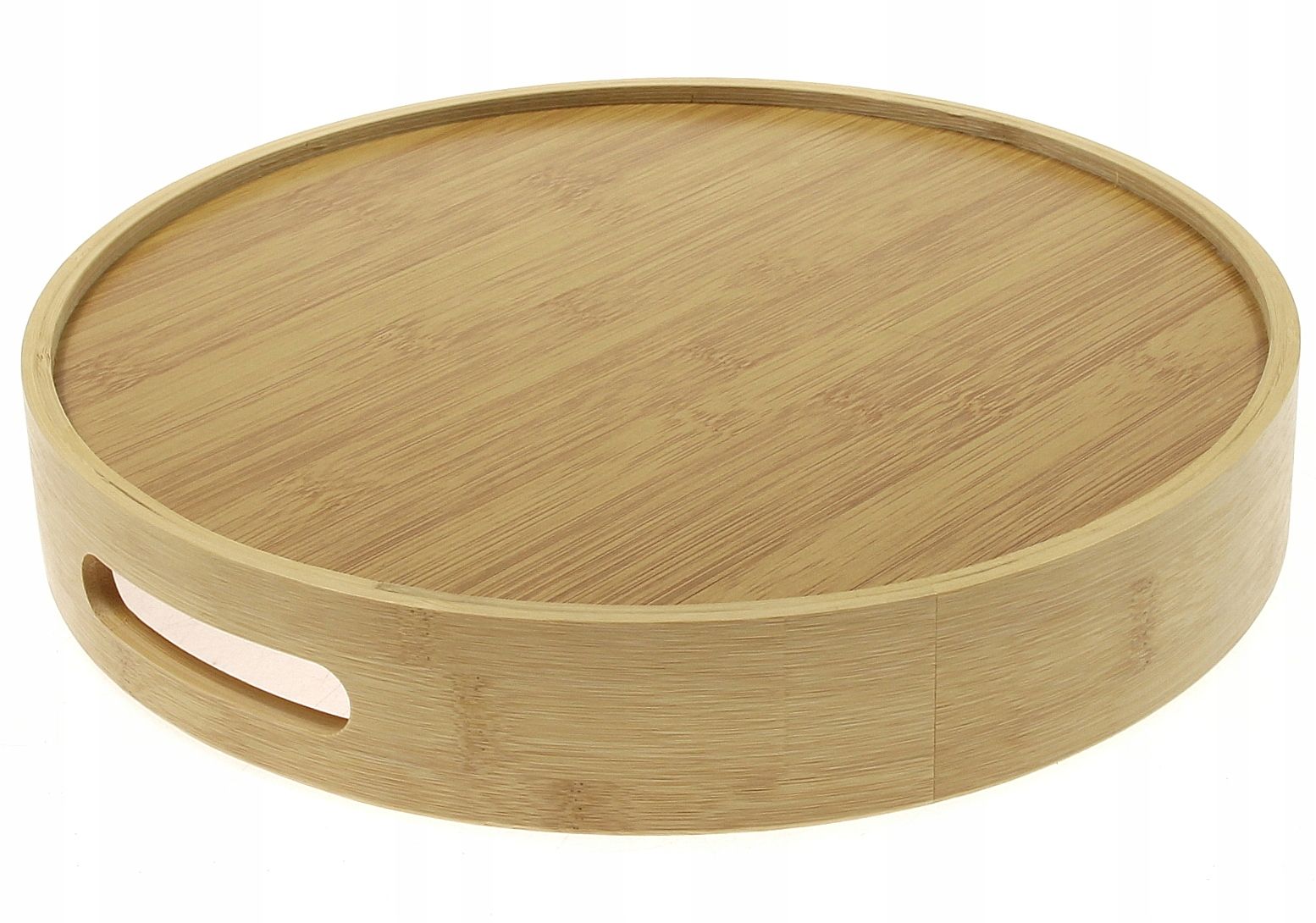 Taca bambusowa tacka śniadaniowa deska Podawania Okrągła 30cm