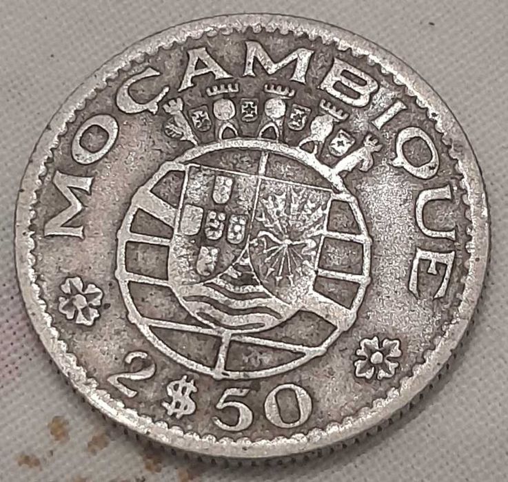 Moeda 2,5$ Moçambique 1954