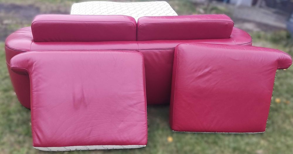 Komplet skórzanych mebli wypoczynkowych (do negocjacji)