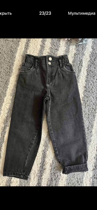 Джинси zara 122 для дівчинки