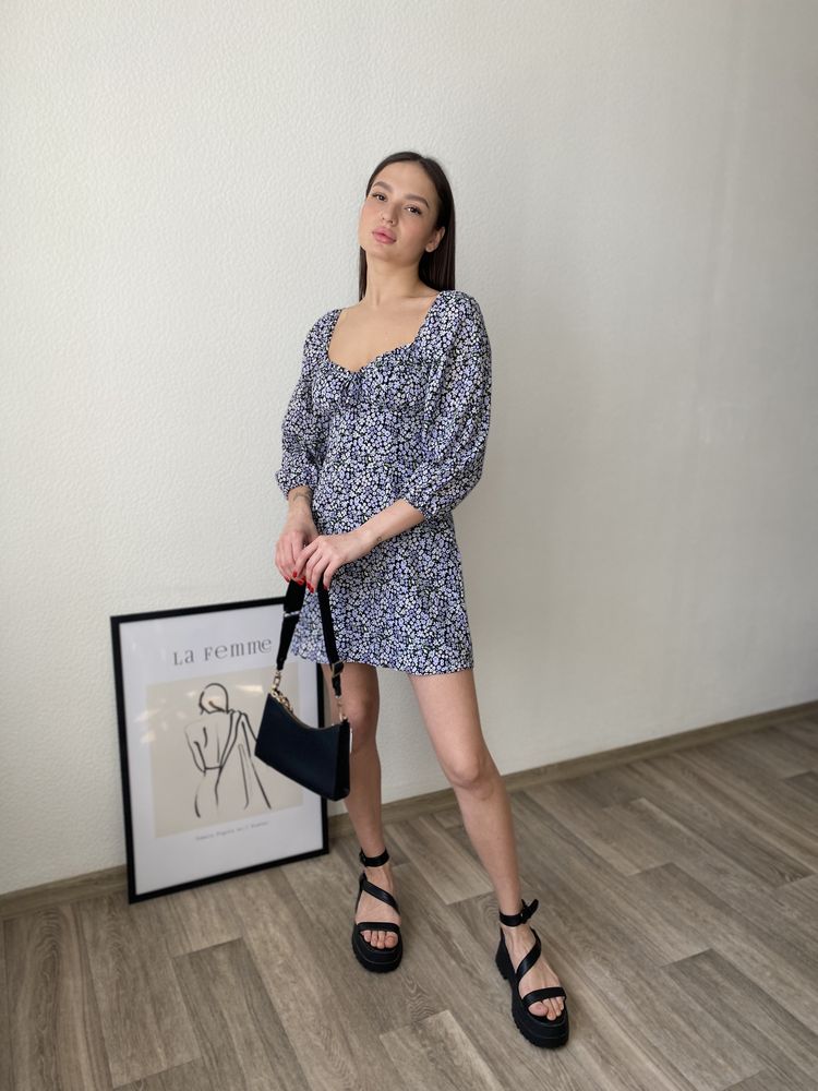 Сукня сарафан в квітковий принт h&m / платье сарафан в цветочный принт