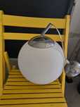 Lampa wisząca Żyrandol Kula 35 cm szkło biała 3 szt