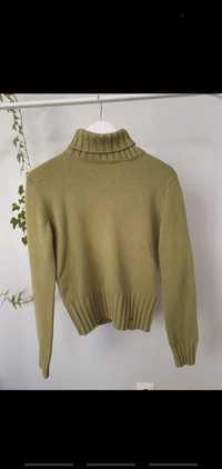 Zielony/khaki golf sweter