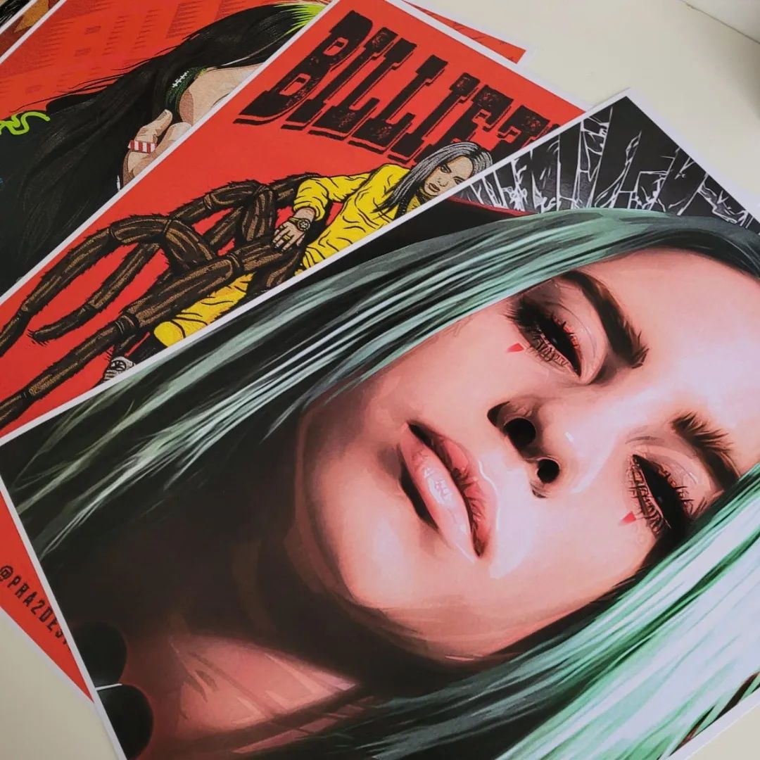 Billie Eilish Pósters - Pop art