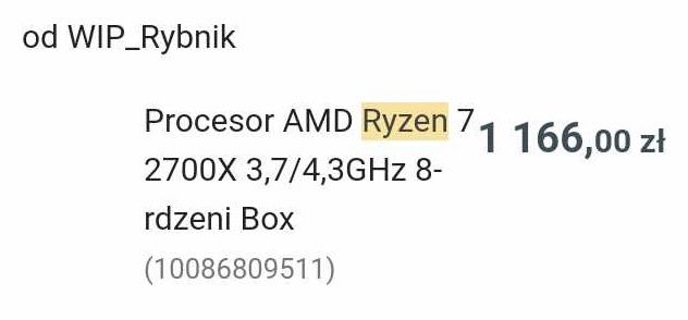 PC Komputer Stacjonarny Gamingowy Ryzen 7 2700X GTX 1660 TI 16 GB ram