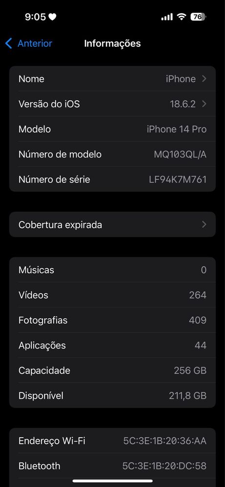 Iphone 14 pro 256gb branco