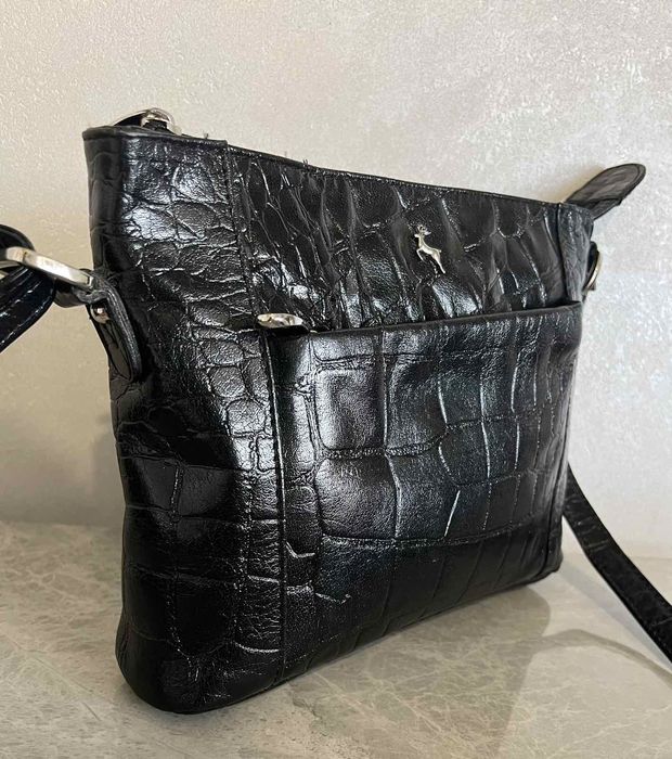 Шкіряна лакована сумка