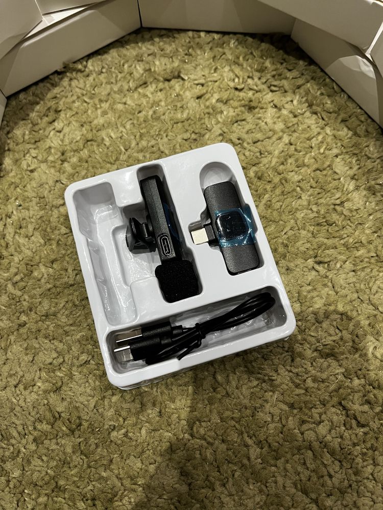 Microfone Wireless Para iPhone/ Android / Lightning/ Usb-c