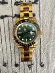 Rolex GMT-Master II – Pulseira Dourada, Mostrador Verde