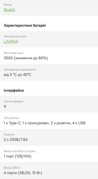 Зарядна станція Bluetti AC180 5 шт в наявності