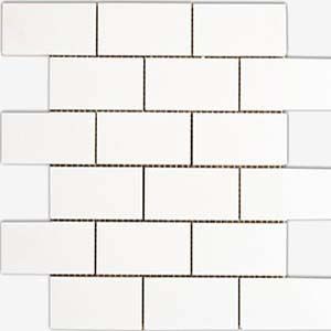Mozaika Marmurowa Thasos Biała 5x10cm
