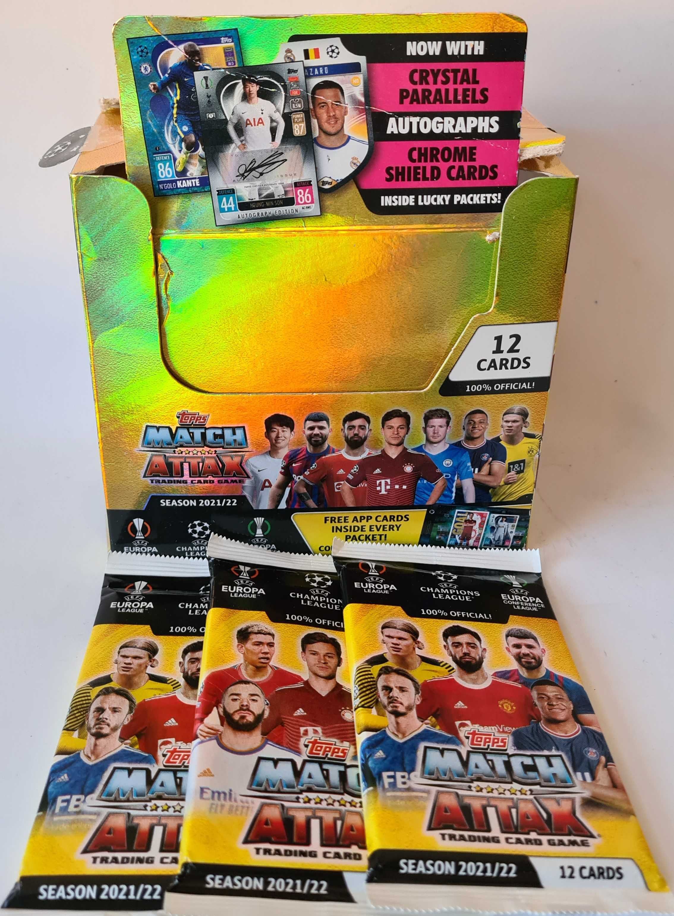 15 saszetek/180+Champions League UEFA Match Attax 2021/22