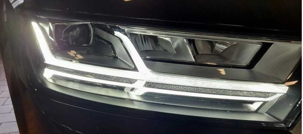 Światłowód lewy prawy lampy LED dzienne DRL Audi Q7 4M 17-20 FULL LED